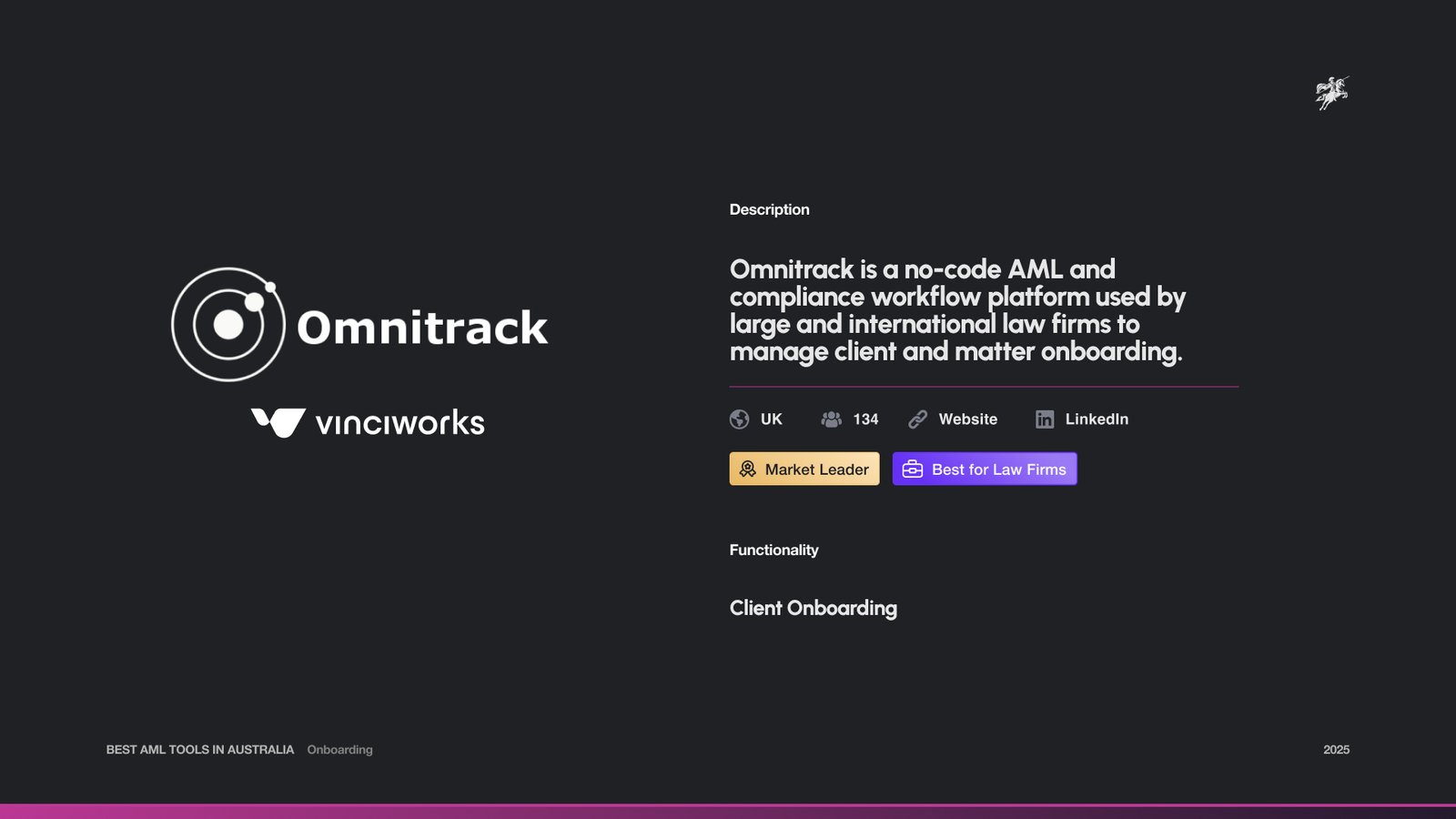 AML Australia Report Vinciworks OmniTrack pg1