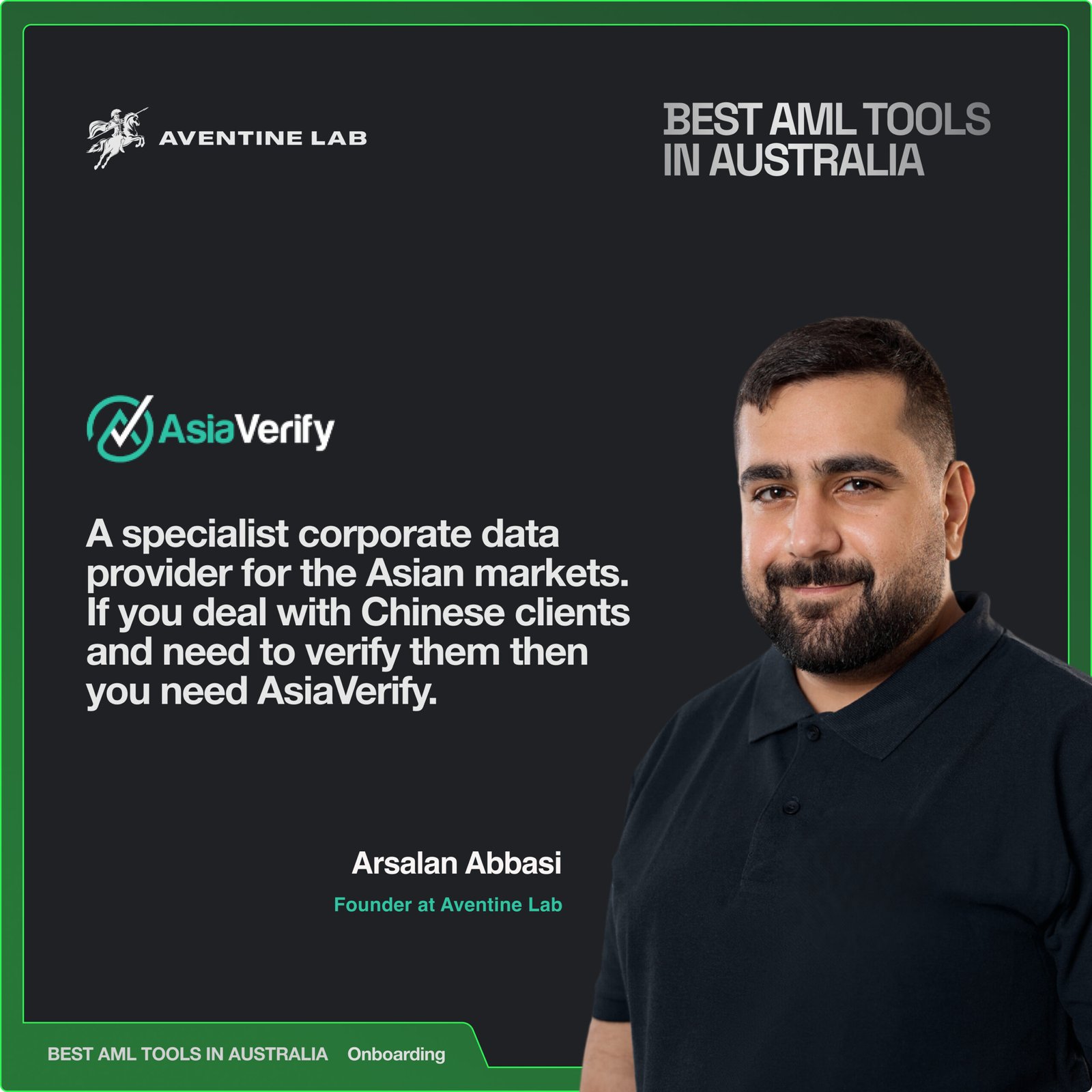 Arsalans quote on AsiaVerify