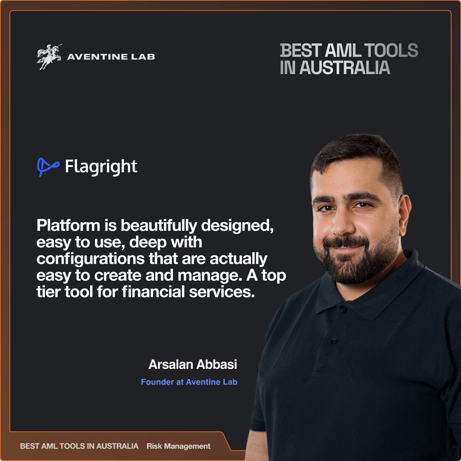 Arsalan's quote on Flagright
