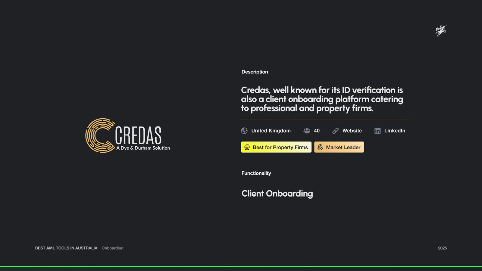 Credas Intro Page