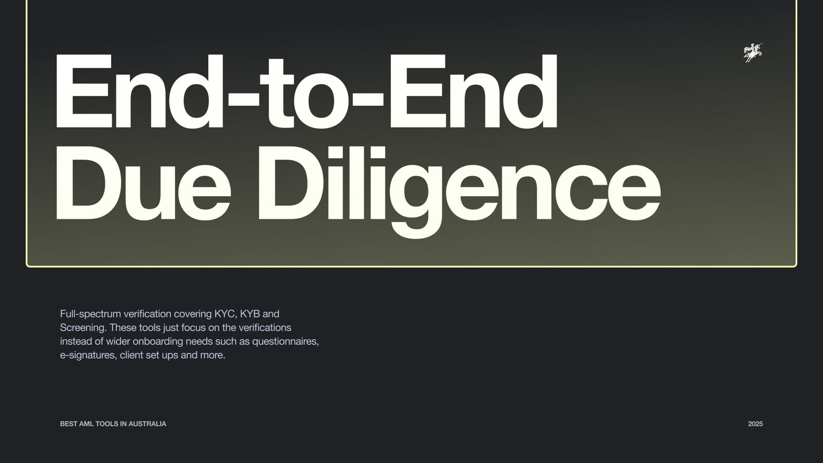 End to End DD Intro Page