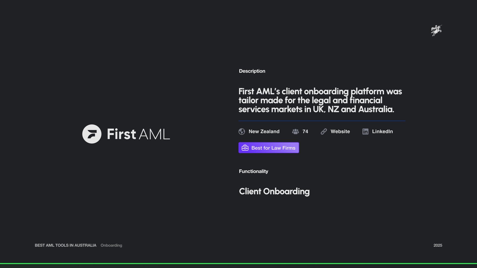 First AML Intro Page
