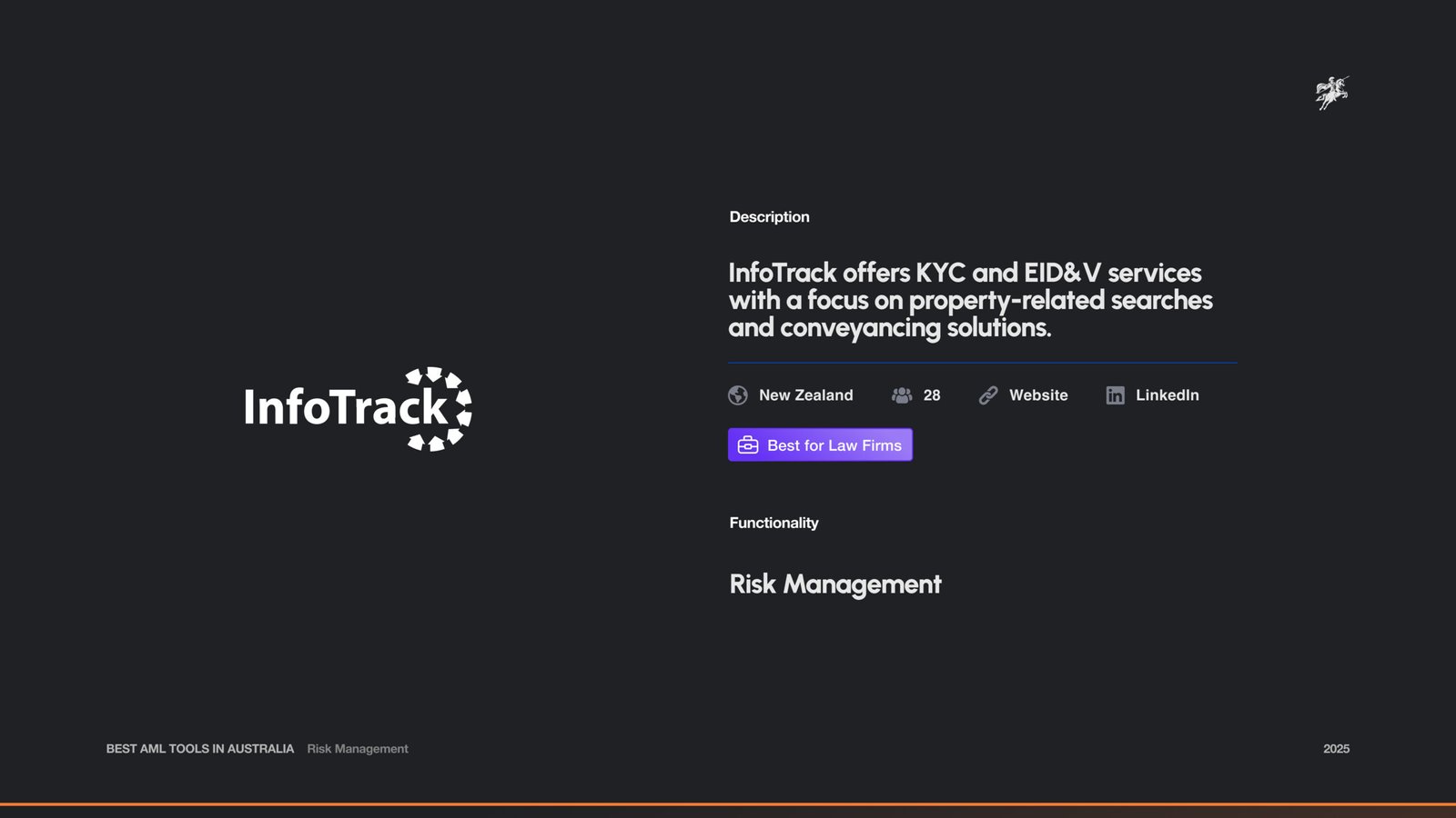 InfoTrack's Intro Page