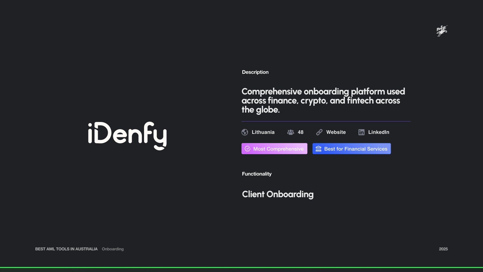 iDenfy Intro Page
