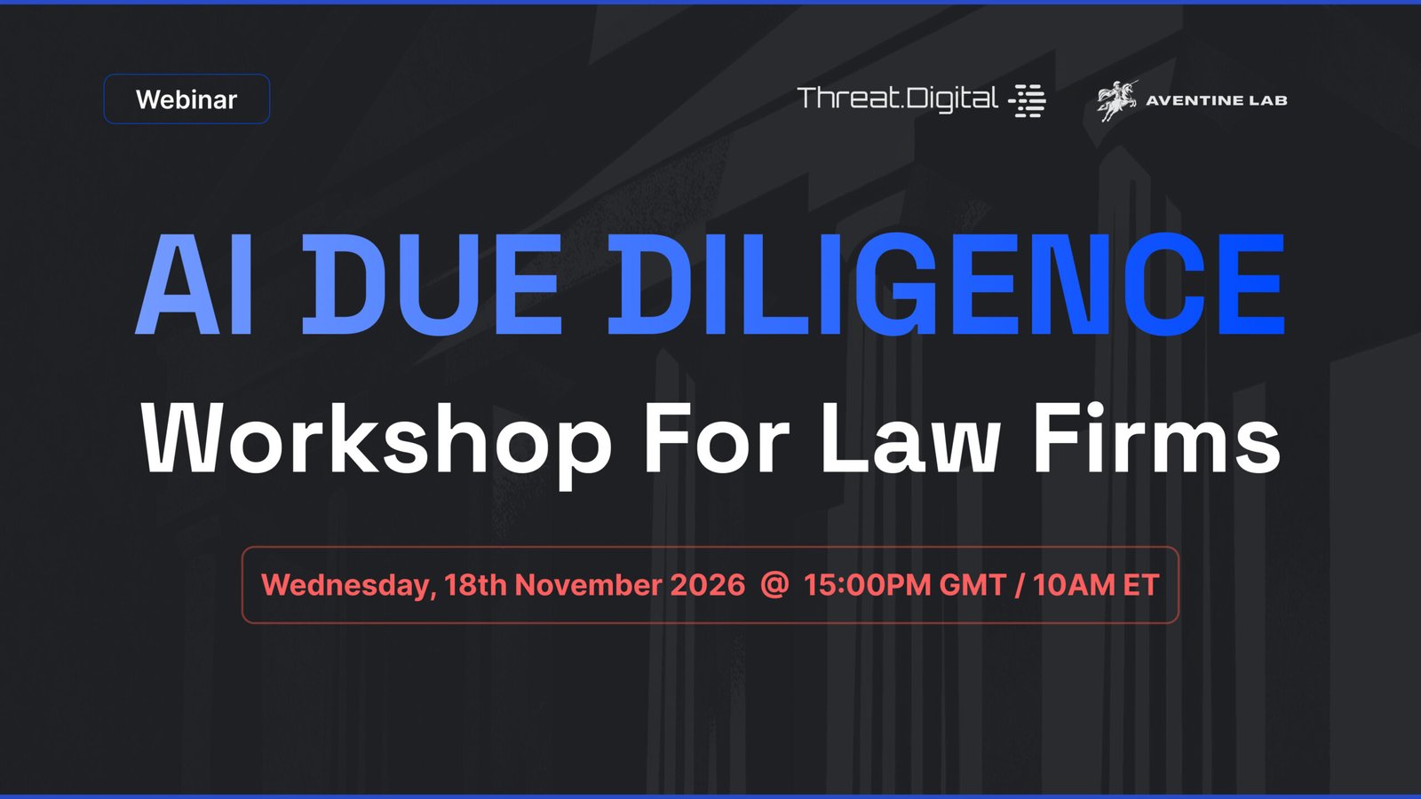 AI Due Diligence For Law Firms Webinar